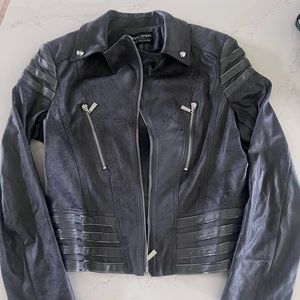 Frank Lyman womens grey embellished jacket